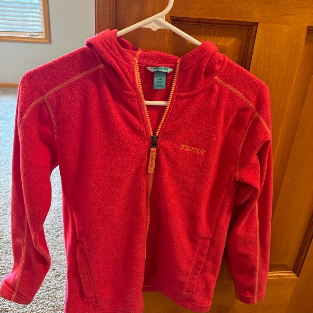 Marmot girls size large fleece jacket